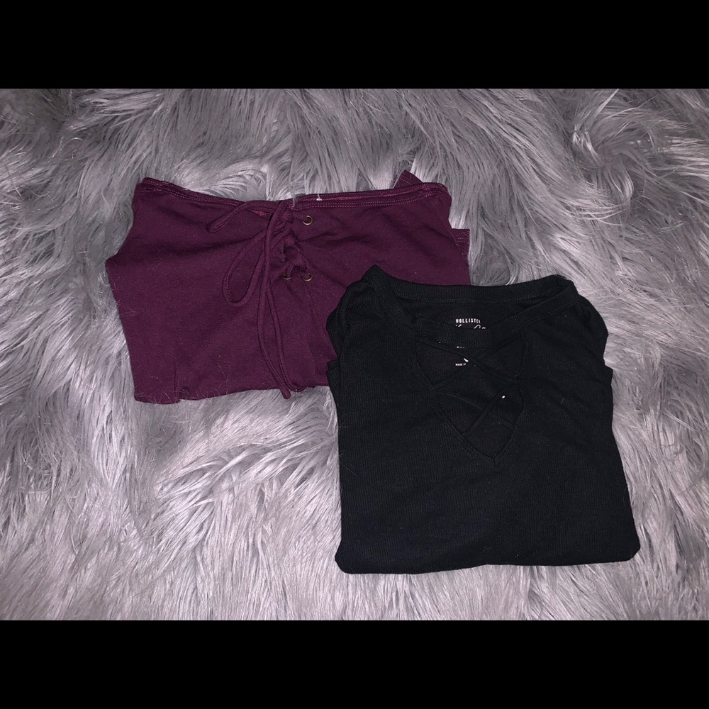 Set of 2 long sleeve tops